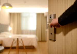 opening a hotel room after self check-in
