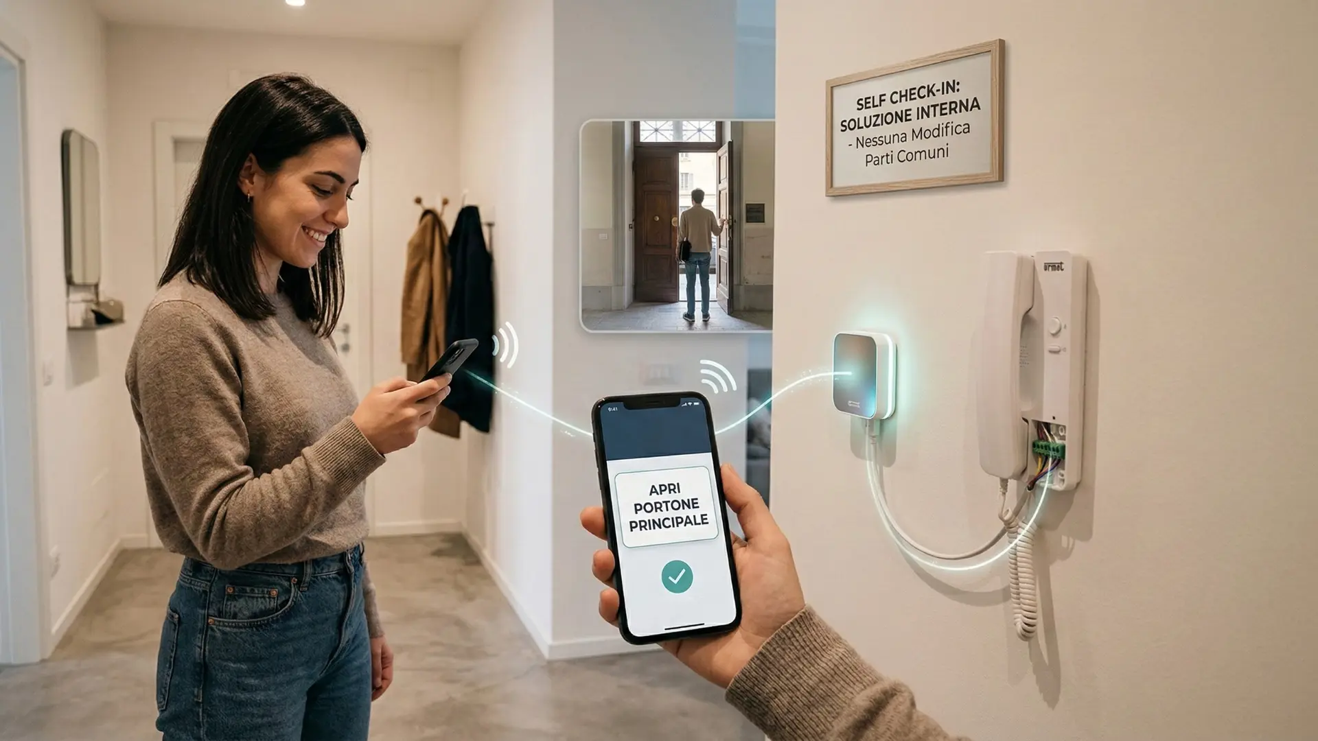 soluzione interna self check in affitti brevi senza modifiche